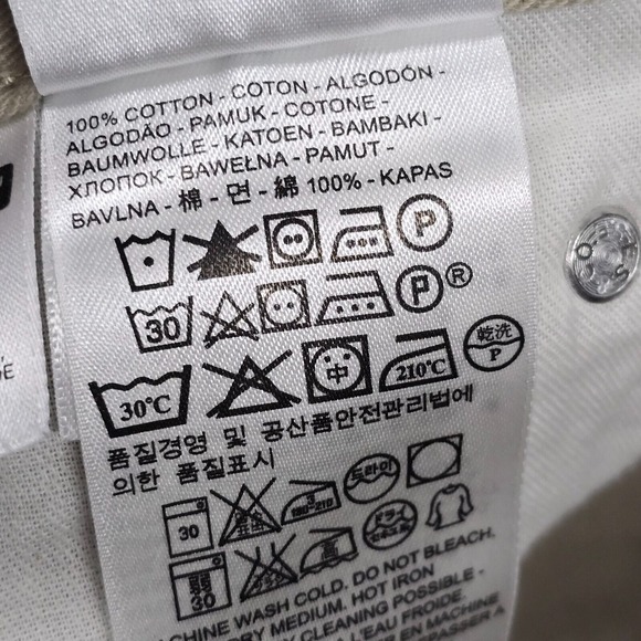 Levis 514 Pants Mens 28x32 Beige Regular Straight Low Rise Twill Office - Picture 5 of 13